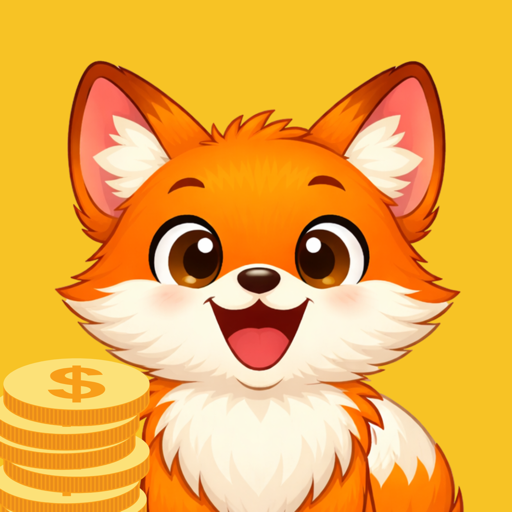 Smiling CashDream fox app icon